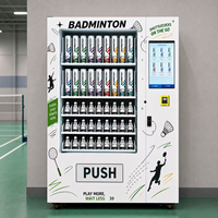 Distributeur automatique de raquettes et de volants de badminton avec écran tactile intelligent, paiement sans espèces, service 24h/24 et 7j/7