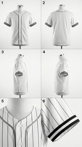 เสื้อเบสบอลแขนสั้นสไตล์สปอร์ตสำหรับผู้ชาย - Product Image 4