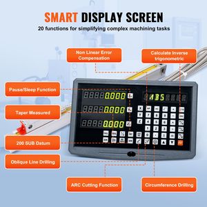 Accessori per Macchine Utensili: Kit Display DRO a 3 Assi con Scala Lineare Digitale da 10FT, 20FT, 24FT - Product Image 3