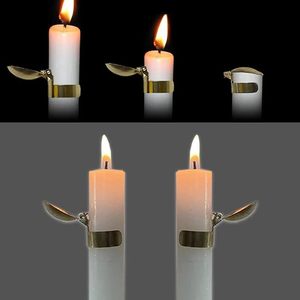 Elegant <b>Candle</b> Snuffer Extinguisher Decorative Metal <b>Wick</b> Flame Extinguisher for Safe <b>Candle</b> Care Easter Home Decoration - Product Image 2