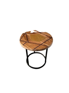 Conception en bois et résine sur support de tabouret en gros incroyable et colophane bonne qualité support de tabouret simple de salon - Product Image 5