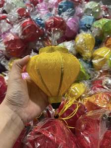 High Quality Vietnamese Silk/Linen Bamboo <b>Lantern</b> <b>Mini</b> Size 10cm Wedding Decor Hanging from Hoi An Hanging <b>Lantern</b> from Vietnam - Product Image 4