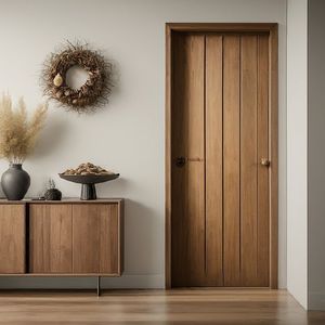 Puertas de Madera para Interiores de PVC y MDF de Lujo, Precio de Mayoreo Directo de Fábrica, para Dormitorios, Oficinas y Casas, Aislantes de Calor y Sonido - Product Image 4