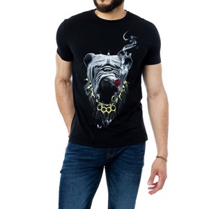 เสื้อยืดคอตตอนโอเวอร์ไซส์ประดับเพชร สไตล์สตรีทแวร์ แขนเสื้อแบบริงเกอร์ ลำลอง สั่งทำได้ ดีไซน์ใหม่ เสื้อยืดผู้ชาย - Product Image 5