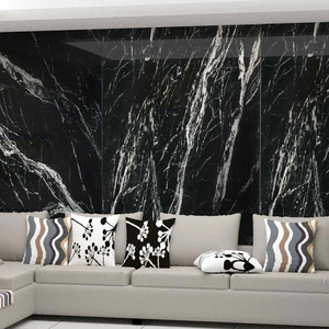 Premium Quality Marine Black <b>Marble</b> Stone with Polished Finish for Elegant Interior Spaces - Product Image 1