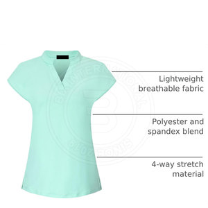 Breathable Sports <b>Women</b> Golf <b>Polo</b> <b>Shirt</b> Comfortable Fabric Wear Summer Clothing <b>Women</b> Golf <b>Polo</b> <b>Shirt</b> Lightweight - Product Image 3