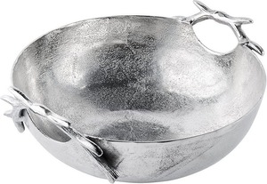 Vase de table en aluminium fait main au design moderne avec poignée en bois de cerf, écologique, idéal pour l'inauguration de maison et les célébrations - Product Image 4