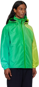 Men's Hooded Windbreaker <b>Jacket</b> Color Blocking Zipper Closure Sporty Casual Outdoor Wear Spring Polyester Material - Product Image 3
