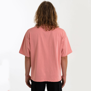 T-shirt Homme Oversize OEM de Haute Qualité, Doux, Respirant, en Toile Écologique, Faible MOQ, Motif Uni Imprimé, Logo Personnalisé, Vente en Gros - Product Image 4