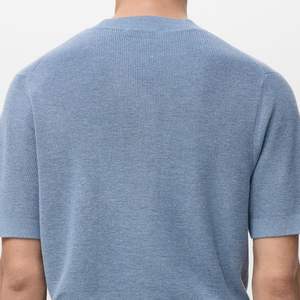 Camiseta de Punto Delgada y Elegante para Hombre, Manga Corta, 100% Poliéster y Algodón, para Oficina, Nueva Llegada 2026 - Product Image 5