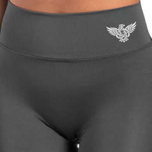 Leggings Capri Casuales de Cintura Alta para Mujer, Sólidos, Elásticos, Transpirables, de Secado Rápido, Compresión, Ropa Deportiva - Product Image 4