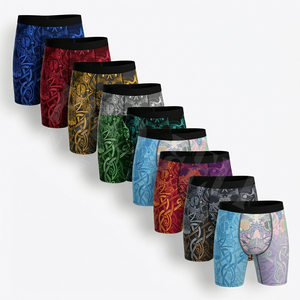 Trendy Fashionable Sublimated Design Compression Shorts Graphic Running Quick Dry Stretchy Polyester Fitness Tights Fitted Short - Product Image 1