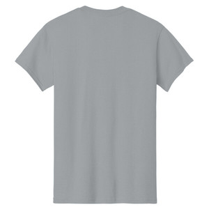 T-shirt à manches courtes col rond 100% coton, sérigraphie, lettre brodée sur le devant, coupe ample, couleur gravier, unisexe - Product Image 5