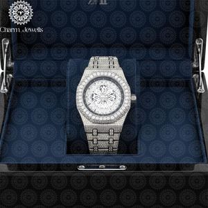 Montre de luxe pour homme Charm Jewells en acier inoxydable, cadran analogique de 40 mm, cristal saphir, mouvement mécanique, résistance à l'eau 10 bars - Product Image 1