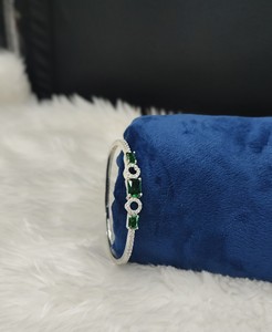 Elegante Pulsera de Piedras Preciosas con Corte Radiante, Brazalete Geométrico con Pavé AD, Joyería de Moda para Mujer, Pulsera para Fiestas, Proveedor de Pulseras - Product Image 5