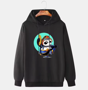 เสื้อฮู้ดดี้ผ้าฝ้าย 100% สำหรับฤดูหนาว ขายส่งจากโรงงาน รับออกแบบลายพิมพ์ดิจิทัลสำหรับผู้ชาย - Product Image 2