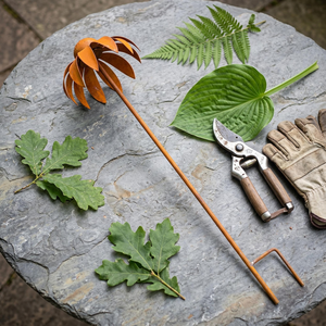 Estaca Decorativa de Metal Rústico para Jardín, Escultura Artística para Exteriores, para Césped, Camino, Jardín de Flores y Decoración de Paisajes - Product Image 6