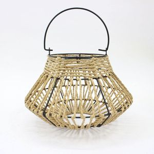 European Style Modern <b>Rattan</b> <b>Lantern</b> Handmade Eco-Friendly Durable for Cafe Hotel Home Decor Valentine's Day Wicker <b>Lanterns</b> - Product Image 4