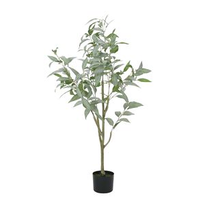 47.2 Inch <b>Artificial</b> Eucalyptus Bonsai Leaves Product Category <b>Artificial</b> <b>Trees</b> - Product Image 2