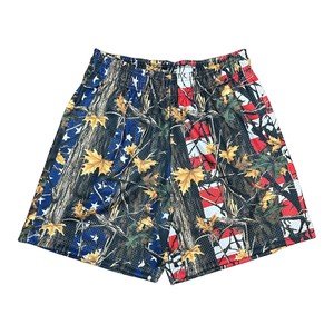 Loose-fit <b>Shorts</b> with All-over 3D Dead Tree <b>Camouflage</b> Digital Print, American Outdoor Style - Product Image 5