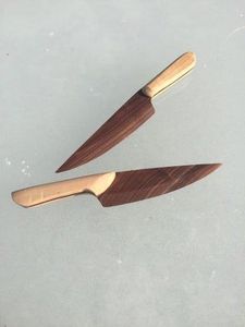 Compostable Wooden Knife Food Grade <b>Disposable</b> Utensils for Takeaway Picnic and <b>BBQ</b> Use - Product Image 6
