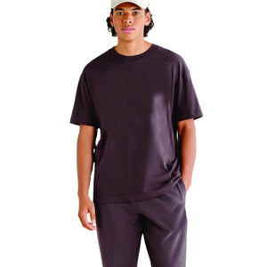 Camisetas de alta calidad 100% algodón, talla grande, hombros caídos, cuello redondo, estilo hip hop, tejidas, con tu propio logo, camiseta de verano para hombre - Product Image 3