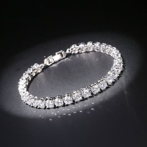 Layered Moissanite Three Piece <b>Stack</b> <b>Bracelet</b> Casual Everyday Gold Plated Hiphop Style Gift for Unisex - Product Image 1