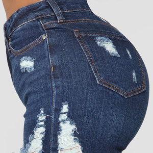 Shorts en jean taille haute pour femme, coupe ample, ourlet retroussé, prix raisonnable - Product Image 5