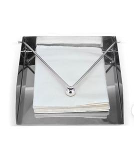 ที่ใส่กระดาษเช็ดปากโลหะทันสมัย ดีไซน์รูปตัววี สำหรับจัดวางบนโต๊ะ - Product Image 1