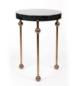 Mesa de Centro Redonda Moderna de Mármol con Base de Latón, Mueble Decorativo, Mesa Auxiliar, Diseños Personalizables y Mesas de Latón Resistentes - Product Image 3