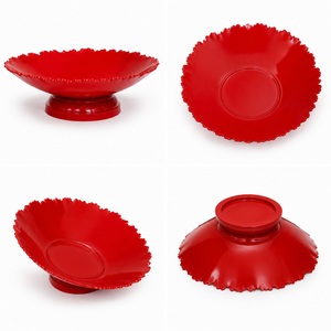 Gran oferta de Metal de hierro de primera calidad, Mini cuencos para servir recubiertos de polvo, diseño de bordes en zigzag, cuenco de vajilla para Hotel y restaurante - Product Image 5
