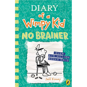 Diary of a Wimpy Kid: No Brainer (<b>Book</b> 18) by Author Jeff Kinney <b>Paperback</b> Custom Softcover <b>Book</b> Printing - Product Image 1