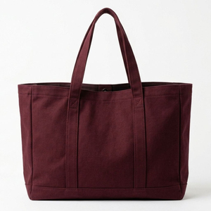 Tote Bag Manufacturer Custom Design Reusable Shopping Bag Fashion <b>Canvas</b> Handbag Wholesale Supply for Retail Stores Tote Bag - Product Image 3