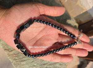 Pulsera de diamantes de moissanita negra con forma cuadrada y redonda, corte AAA, para joyería - Product Image 5