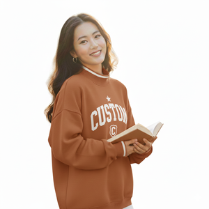 Sweat-shirt d'hiver pour femme à col montant, anti-plis, séchage rapide, respirant, décontracté, avec logo brodé à l'avant - Product Image 4