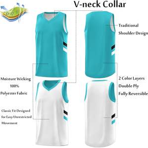 Uniforme de Baloncesto Profesional Transpirable, Fabricante OEM al por Mayor, Antibacteriano, Secado Rápido, Colores, Logotipos y Tallas Personalizables - Product Image 5