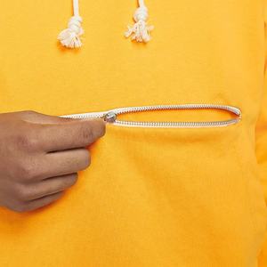 Pull à capuche avec poche à fermeture éclair sur le devant pour garçon, Logo imprimé personnalisé, nouvelle mode - Product Image 5