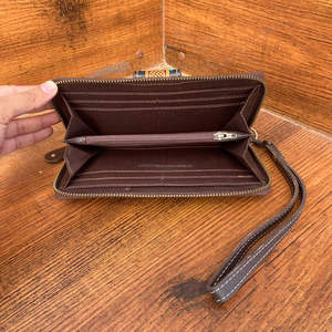 Stylish New Arrival Women's Western Leather <b>Wallet</b> Hand Tooled Carving Phone Case Multi-Use Fashionable <b>Cute</b> Clutch - Product Image 6