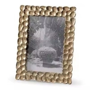Premium Living Accent Metal Glass Photo <b>Frame</b> Stylish <b>Picture</b> Display Interior Decoration - Product Image 1