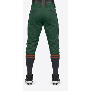 Green Baseball <b>Knicker</b> Pants Men High Waist Embroidery Logo Breathable Stretch Fabric Athletic Pants - Product Image 3