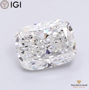 Diamant de laboratoire CVD de 3,50 carats, forme coussin, clarté VVS2, couleur F, avec certificat IGI, pour la création de bagues personnalisées - Product Image 1
