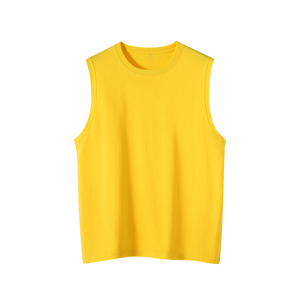 Camiseta Deportiva Casual para Hombre, de Algodón Orgánico Transpirable, Diseño sin Mangas, Impresiones de Etiquetas Gratuitas, Venta al Por Mayor - Product Image 4