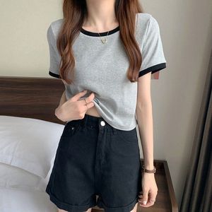Camiseta de Mujer con Diseño Moderno 2026, Camisetas Casuales de Buena Calidad, Camiseta de Algodón para Mujer en Venta, Camiseta Casual de Algodón para Primavera/Verano - Product Image 5