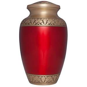Urne funéraire en métal en forme de cœur pour cendres humaines taille adulte - Urne de crémation au design romantique en forme de cœur - Vase commémoratif en forme de cœur pour service funéraire - Product Image 4