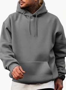 Sudadera con Capucha Holgada de Algodón para Hombre, con Cordón Ajustable, Estilo Deportivo, Manga Larga, a la Moda - Product Image 3