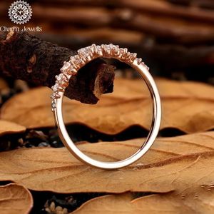 Charm Jewells Silver 18K Gold Plated Cushion Cut Moissanite Three Stone Prong Setting Women's Classic Engagement <b>Ring</b> 3 Gm IGI - Product Image 3