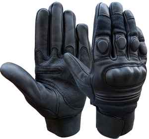 Gants de sauvetage en cuir de chèvre et de vache pour la descente en rappel rapide, gants tactiques d'escalade en corde - Product Image 1