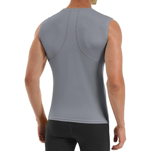 Camiseta de compresión sin mangas de estilo moderno para hombre, transpirable, ligera, para entrenamiento y correr - Product Image 2