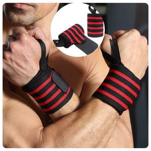 Muñequeras de Nailon Personalizadas 2026, Muñequeras Ajustables de Algodón para Gimnasio, Levantamiento de Pesas, Boxeo, Entrenamiento Físico con Logotipo Personalizado - Product Image 1