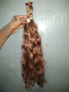 Extensiones de Cabello Natural Indio Virgen de un Solo Donante, Ondulado, de Doble Color, a Granel - Product Image 1